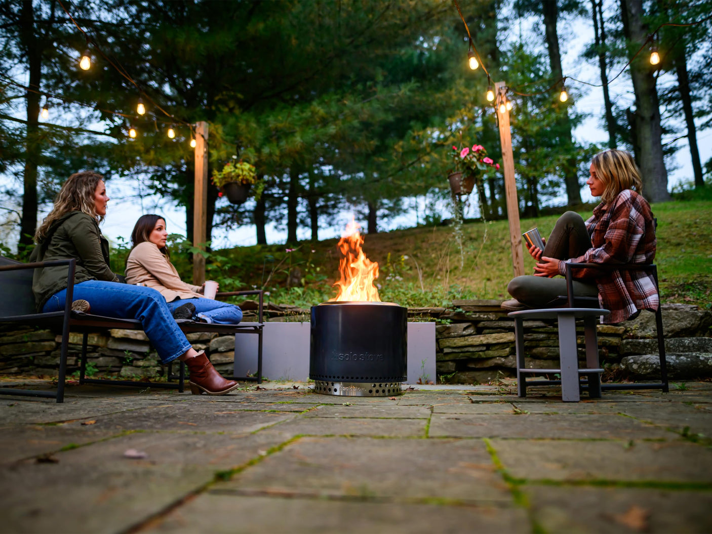 Solo Stove Bonfire with Stand | 19.5" Smokeless Fire Pit, Removable Ash Pan | Portable Stainless Steel Wood Burning Outdoor Fireplace, Ideal for 4–6 People, 21.75 lbs