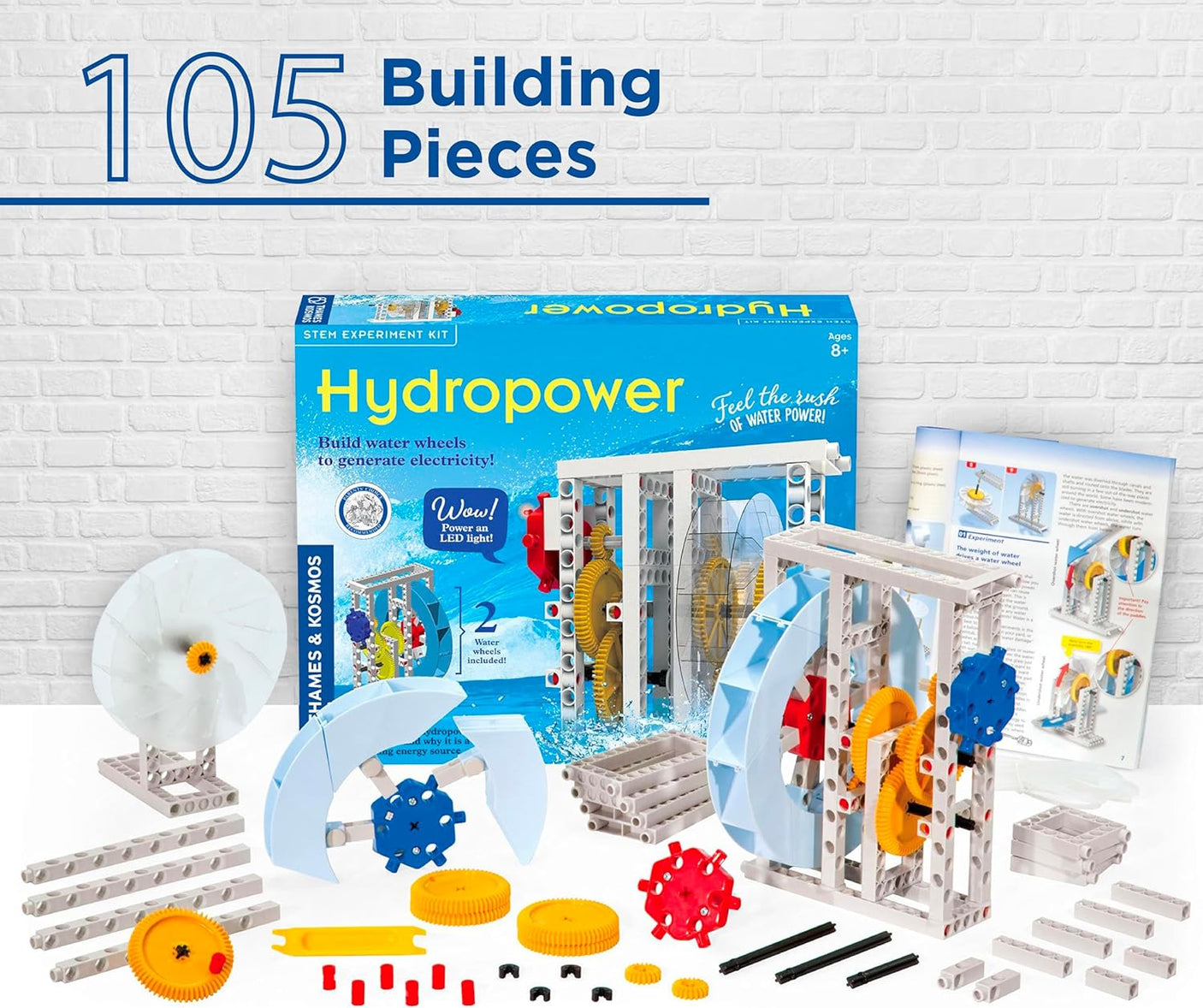 Thames & Kosmos Hydropower Science Kit | 12 Stem Experiments | Learn About Alternative & Renewable Energy, Environmental Science | Parents' Choice Recommended Award Winner