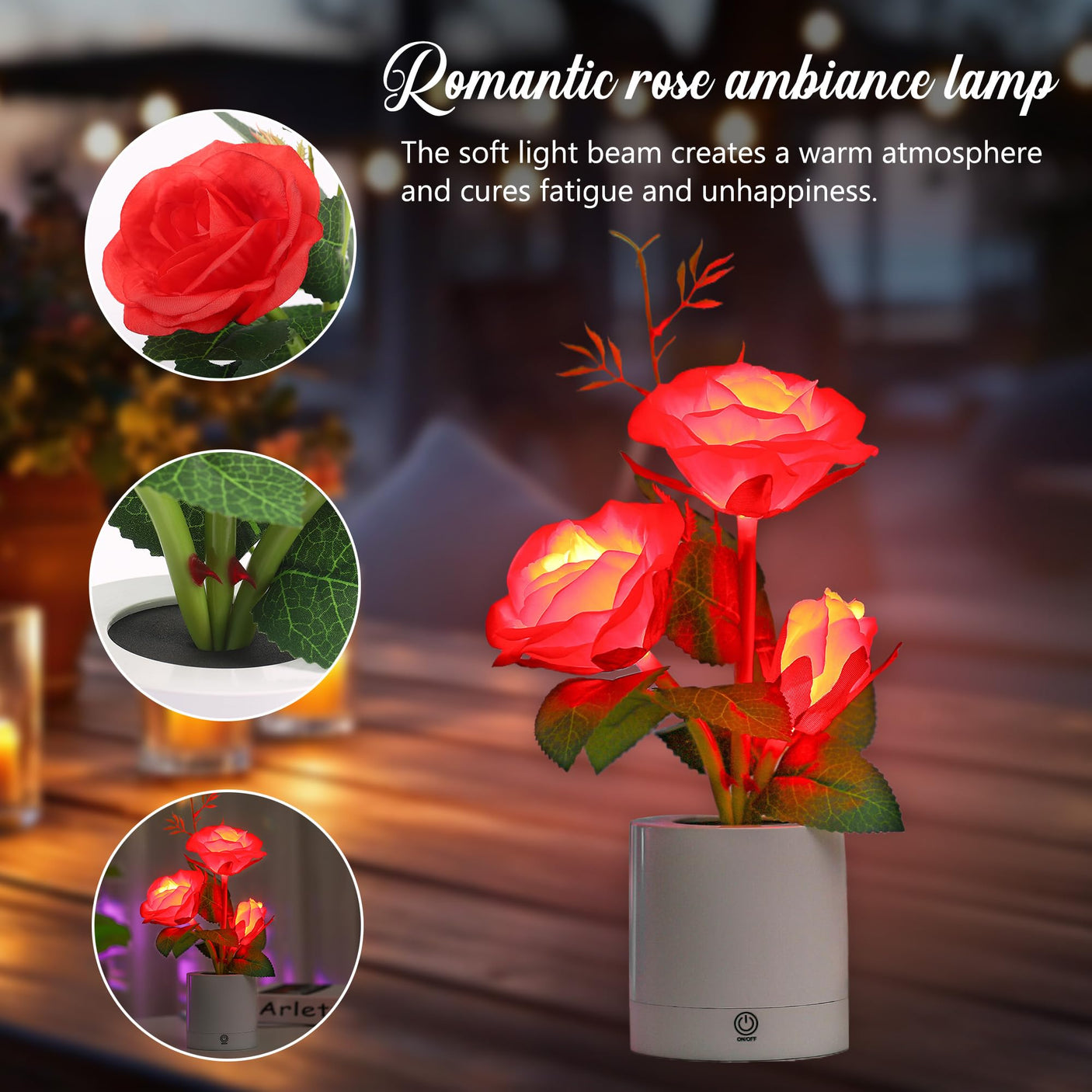 Sunflower LED Lamp for Women, Mother's Day Ideal for Bedroom Decor Sunflower Gifts for Mom Grandma Teacher Aunt Girlfriends Coworker Friend Wife Mothers Anniversary Birthday Christmas