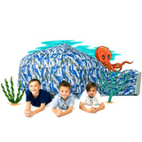 The Original Patented AirFort - Build A Fort in 30 Seconds, Inflatable Fort for Kids, Play Tent for 3-14 Years, A Playhouse Where Imagination Runs Wild, Fan not Included (Starry Night)