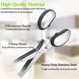 2025 Upgraded Herb Scissors, Effortless Herb Shears Cutter Tool with Sharp Stainless Steel Blades for Fresh Herbs, Must-Have Kitchen & Cooking Gadget, Green