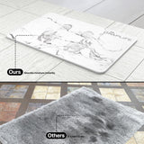 Stone Bath Mat, Diatomaceous Earth Shower Mat, Non-Slip Super Absorbent Quick Drying Bathroom Floor Mat, Natural, Easy to Clean (23.6 x 15.35 Darkgrey)