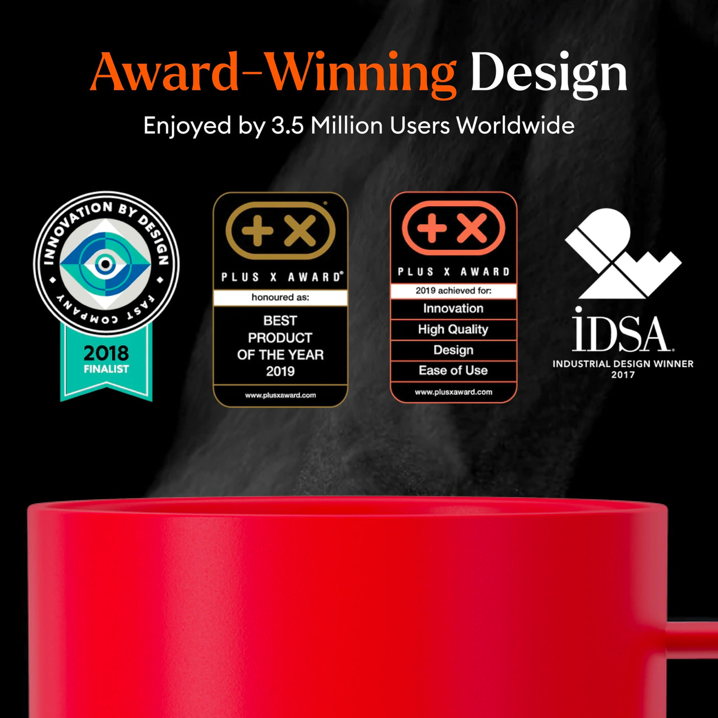 Ember Temperature Control Smart Mug 2, 14 Oz, App-Controlled Heated Coffee Mug with 80 Min Battery Life and Improved Design, White