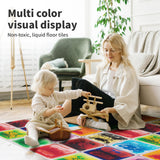 Art3d Liquid Fusion Activity Play Centers for Children, Toddler, Teens, 12" X 12" Pack of 9 Tiles