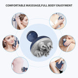 COMFIER Electric Cordless Hair Scalp Massager with Kneading 84 Massage Nodes, Handheld Portable Head Scratcher Massager for Hair Growth, Deep Clean and Stress Relax, Gifts for Men Dad