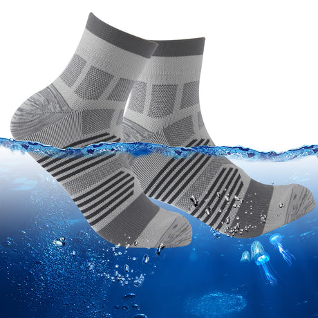 RANDY SUN Waterproof Socks, Unisex Hiking Wading Trail Running Kayaking Crew Socks