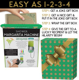 Seymour Butz Prank Gift Box Shower Margarita Machine - Perfect Gag Gift and Funny White Elephant Idea