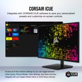 Corsair 45-Inch 240Hz OLED Gaming Monitor - 3440x1440, 0.03ms Response, G-SYNC/FreeSync Compatible