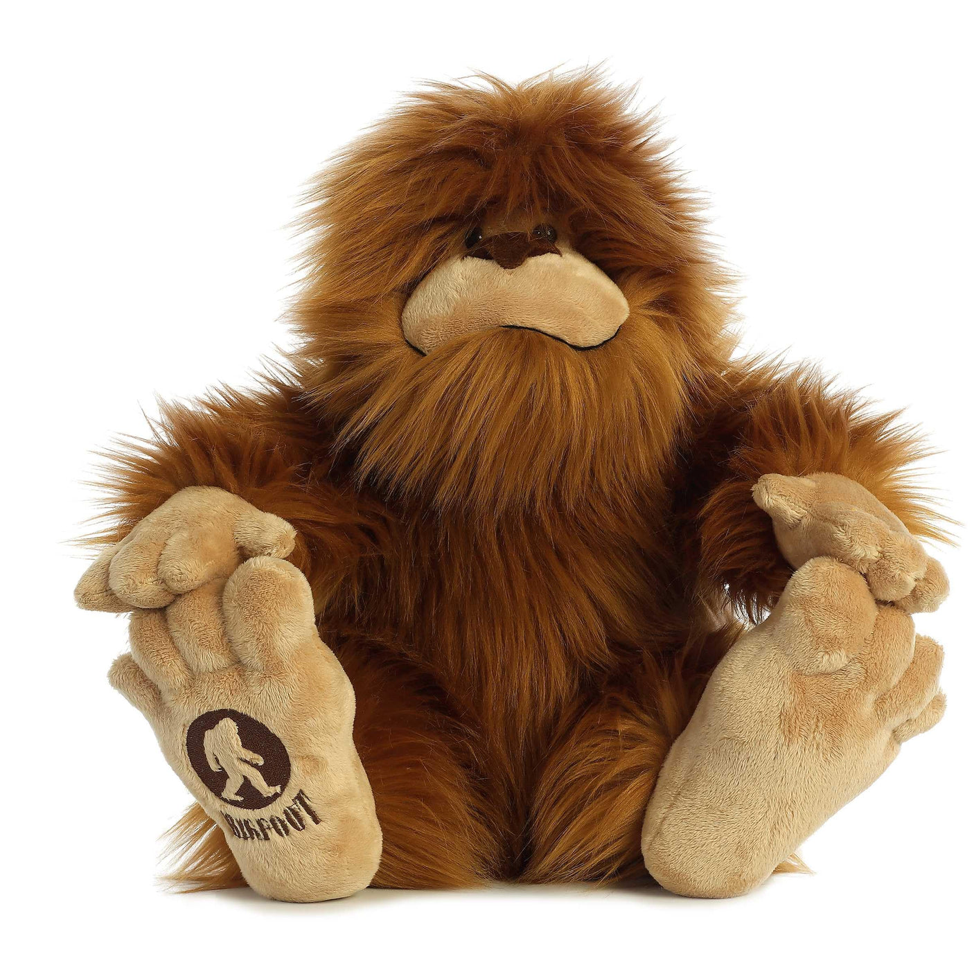 Aurora® Mysterious Fantasy Big Foot Stuffed Animal - Mythical Companion - Imaginative Adventures - Brown 12.5 Inches