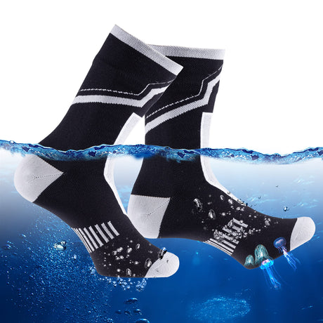 RANDY SUN Waterproof Socks, Unisex Hiking Wading Trail Running Kayaking Crew Socks