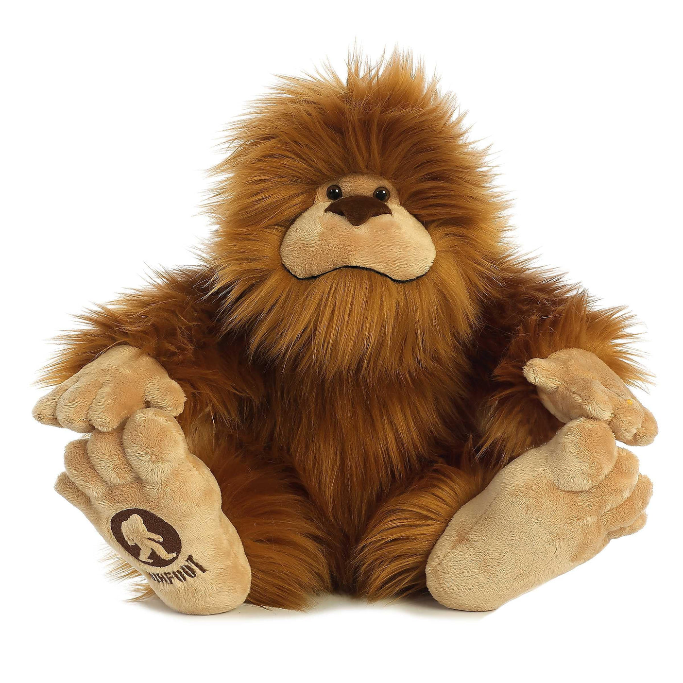 Aurora® Mysterious Fantasy Big Foot Stuffed Animal - Mythical Companion - Imaginative Adventures - Brown 12.5 Inches
