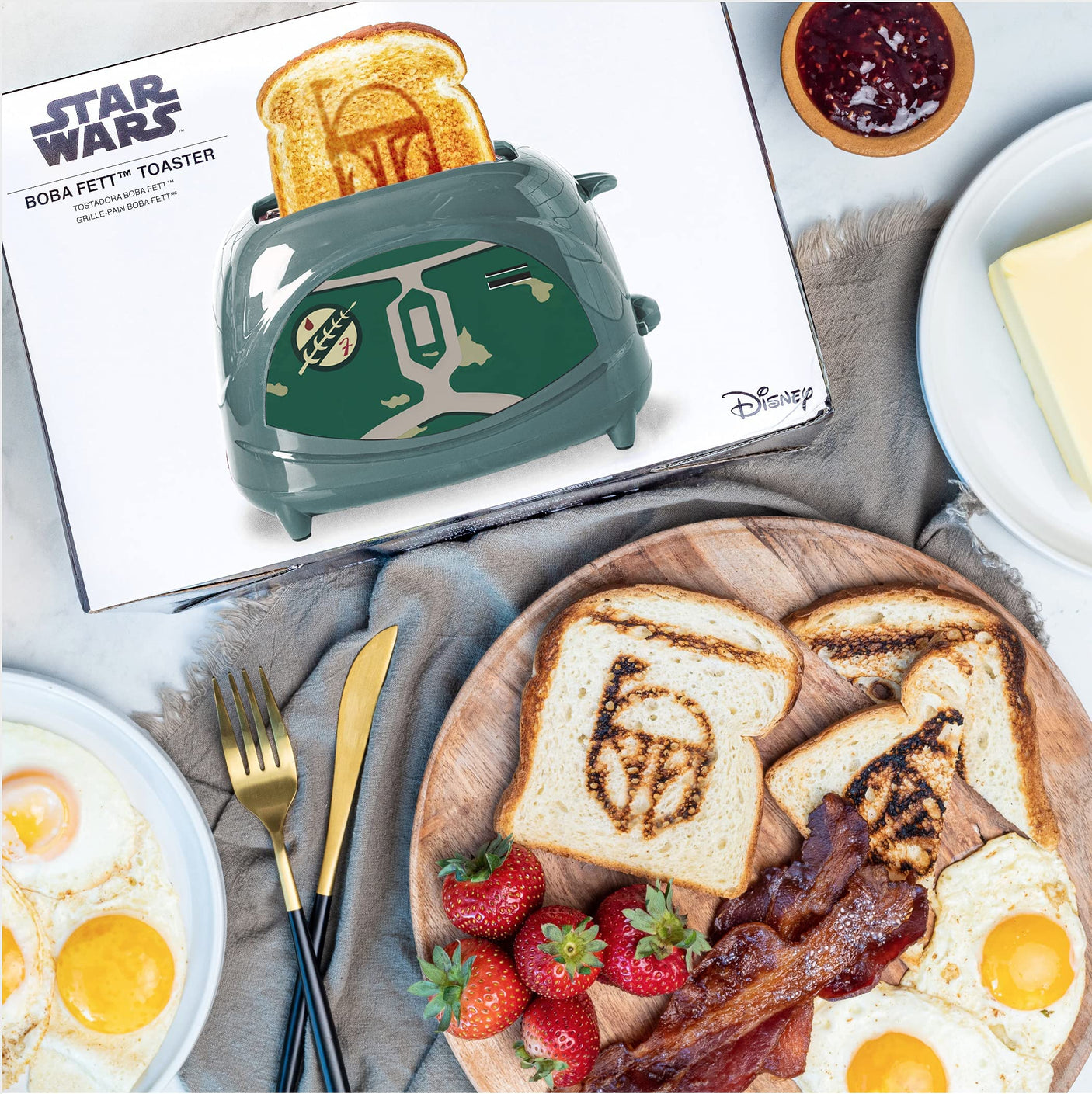 Uncanny Brands Bob Ross Toaster - Toasts Bob's Iconic Face onto Your Toast
