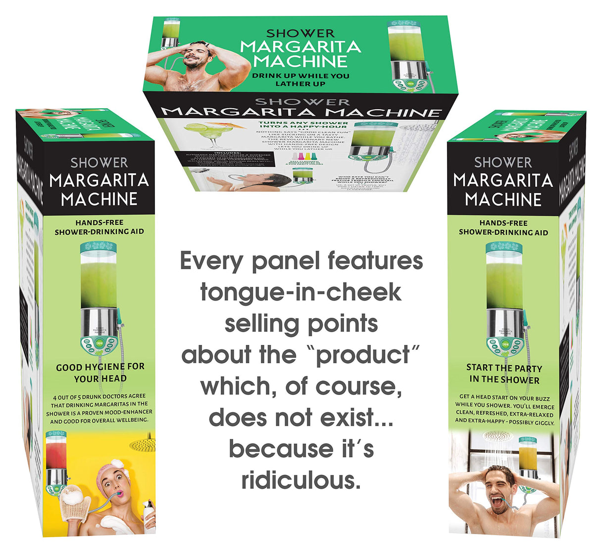 Seymour Butz Prank Gift Box Shower Margarita Machine - Perfect Gag Gift and Funny White Elephant Idea