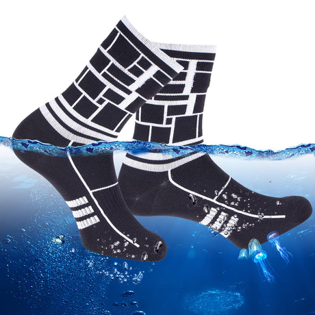 RANDY SUN Waterproof Socks, Unisex Hiking Wading Trail Running Kayaking Crew Socks