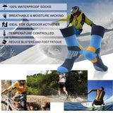 RANDY SUN Waterproof Socks, Unisex Hiking Wading Trail Running Kayaking Crew Socks