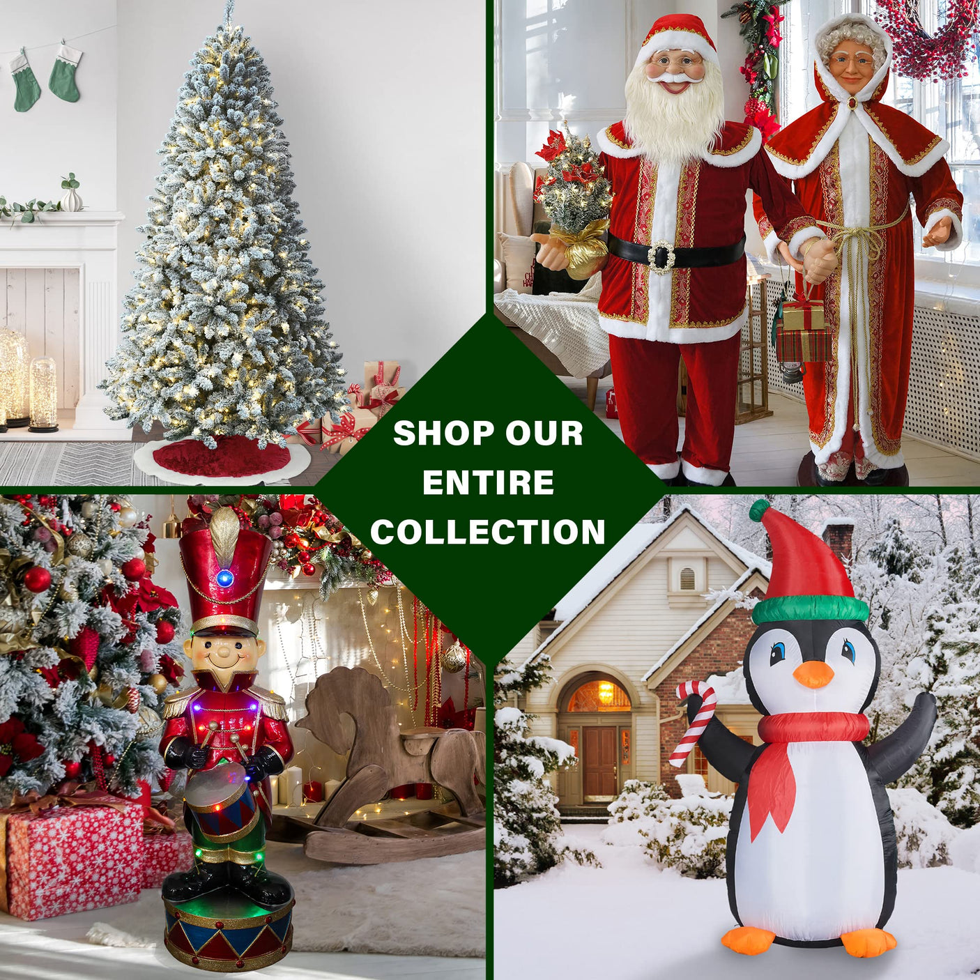 Fraser Hill Farm 29-in. Snowing Musical Christmas Tree with Warm White LED Lights, 25 Christmas Carols, Decorations, Star Topper, and Red Umbrella Base, Festive Xmas Decor for Foyer and Family Room