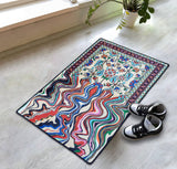 Melting Rug 2x3 Oriental Design Melting Area Rug Machine Washable Traditional Carpet Nonslip Mat Scandinavian Melting Rug for Living Room Bedroom Kitchen Abstract Rug Fabric Surface