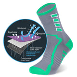 RANDY SUN Waterproof Socks, Unisex Hiking Wading Trail Running Kayaking Crew Socks