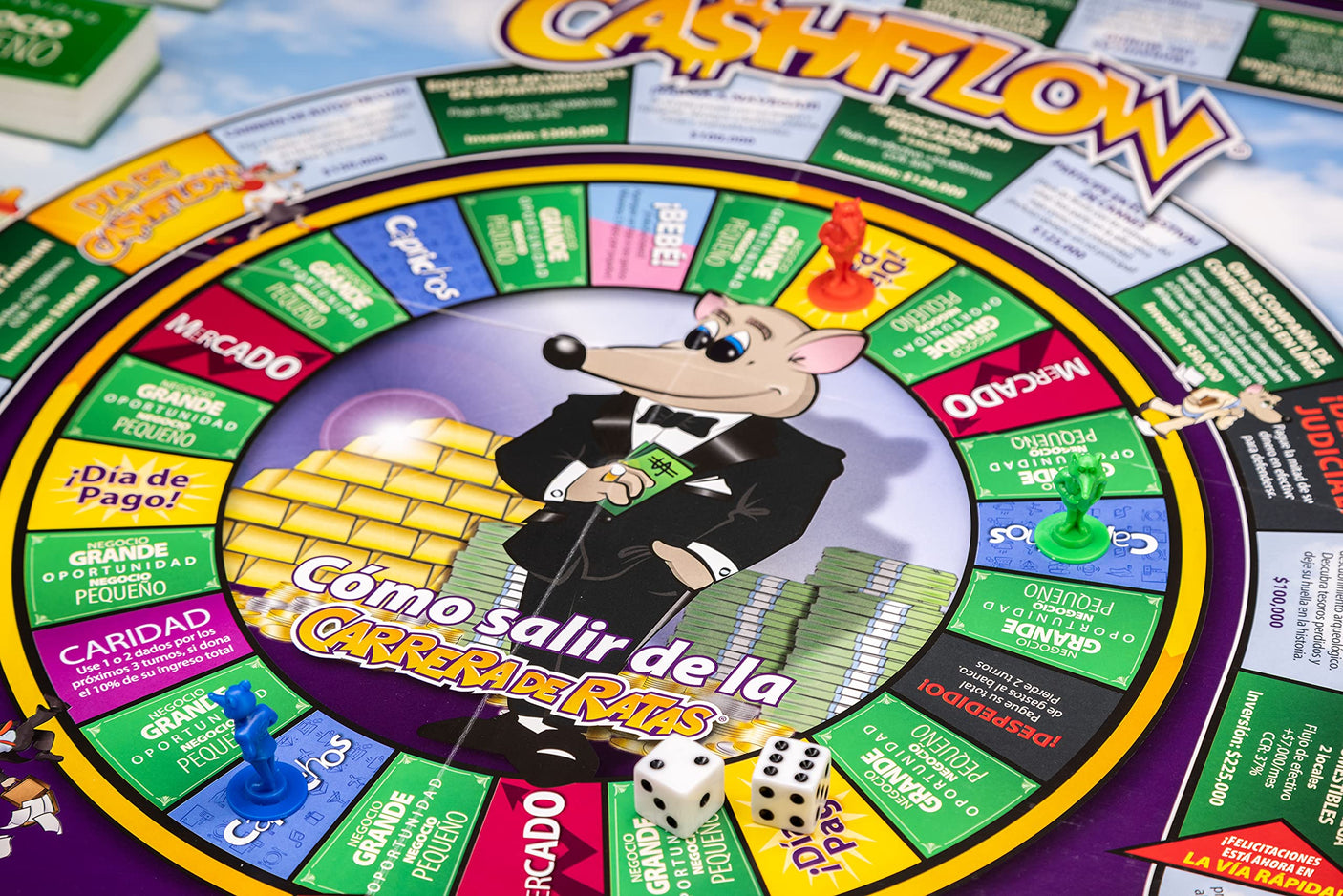 Rich Dad Cashflow Board Game for Kids, Children's Edition, Up to 6 Players, Ages 6+ - Fun and Educational Learning Games for Boys, Girls, and Family