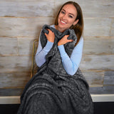 EverSnug Premium Travel Blanket Pillow - Soft 2 in 1 Airplane Blanket with Soft Bag Pillowcase, Hand Luggage Sleeve and Backpack Clip (Navy Blue)