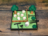 Munnygrubbers - Dumpster Fire Zen Garden - Made in USA - Large 7" x 7" - Fine Sand Included - Desk Accessory Box Garden - Funny Novelty Gift - Fidget Stress Relief