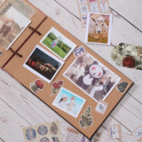 Scrapbook Photo Album,Our Adventure Book, Embossed Words Hard Cover Movie Up Travel Scrapbook for Anniversary, Wedding, Travelling, Baby Shower, etc (Adventure Book)