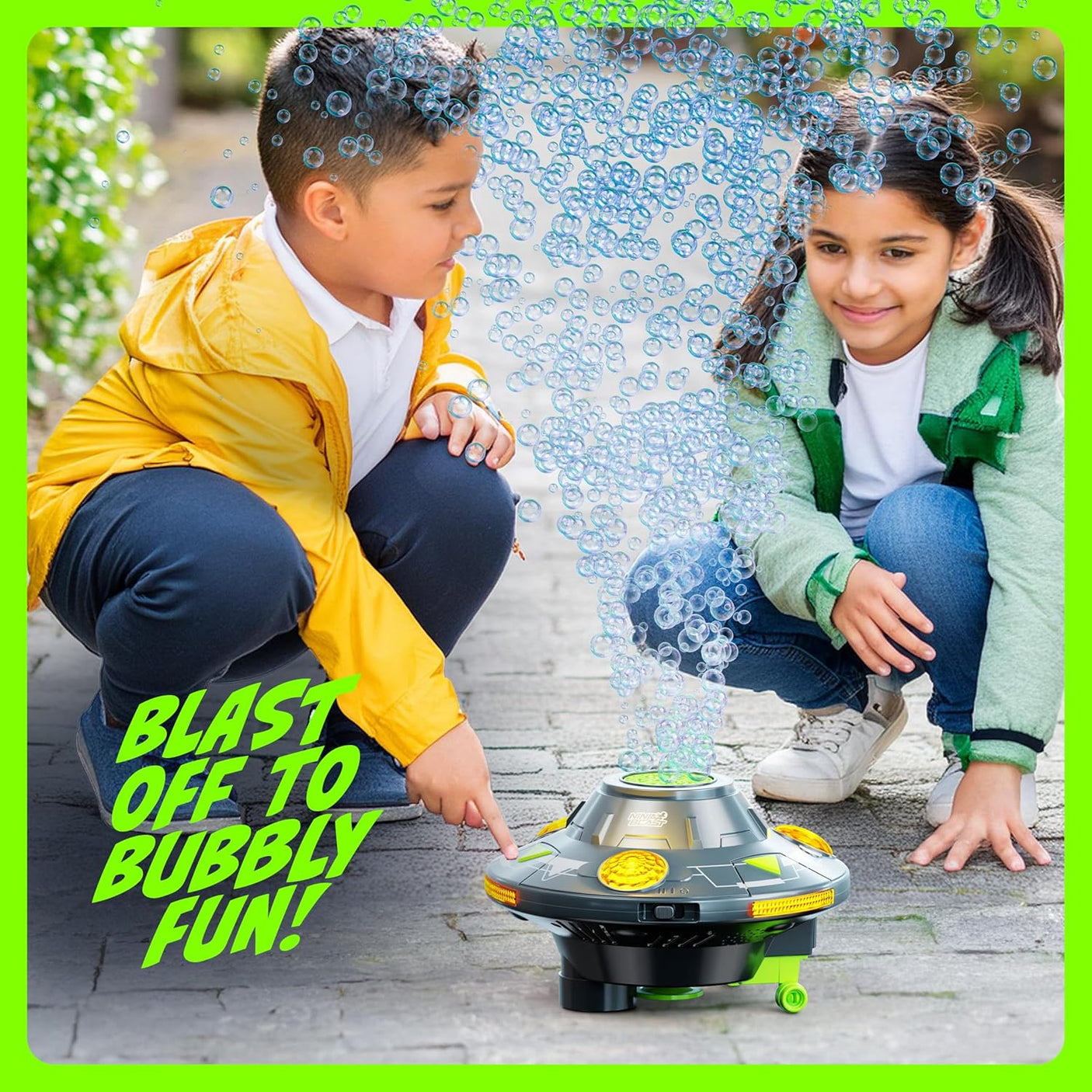 Robot Bubble Machine for Kids - Spins, Moves, Music, Lights - Bubbles Blower, Maker for Boys & Girls - Cool Outdoor Toys - Birthday Gifts for Boy Ages 3 4 5 6 7 8 Year Old Kid Gift