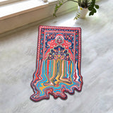 Melting Rug 2x3 Oriental Design Melting Area Rug Machine Washable Traditional Carpet Nonslip Mat Scandinavian Melting Rug for Living Room Bedroom Kitchen Abstract Rug Fabric Surface