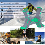 RANDY SUN Waterproof Socks, Unisex Hiking Wading Trail Running Kayaking Crew Socks