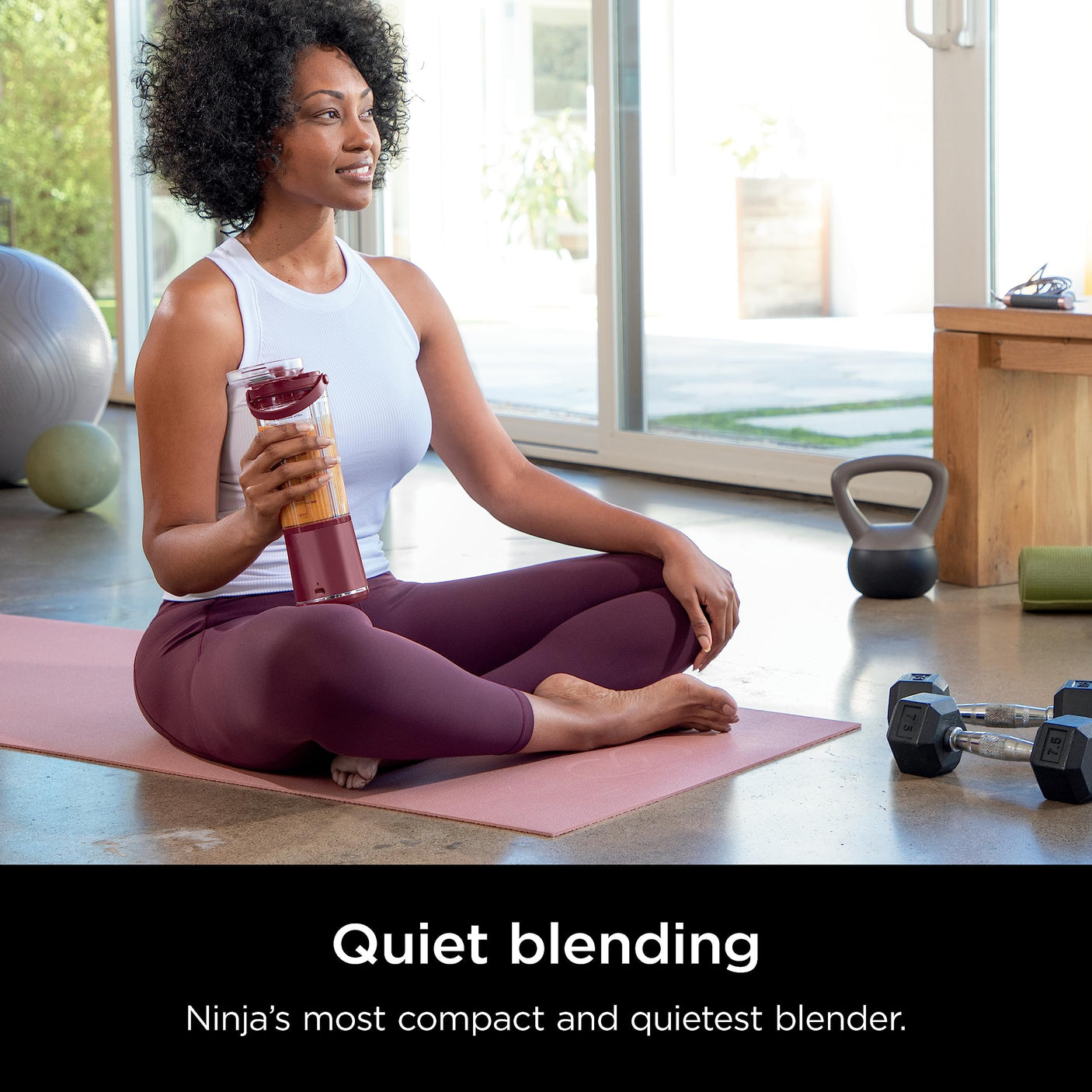 Ninja BC155PS Blast Two-Pack Portable Blender, Cordless, 18oz. Vessel, Personal Blender-for Shakes & Smoothies, BPA Free, Leakproof-Lid & Sip Spout, Rechargeable, Dishwasher Safe Parts, Peach & Stone