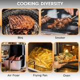 Smart Bluetooth Wireless Meat Thermometer Digital,2 Pcs Probe & LCD Screen for Grill,BBQ,Smoker,Air Fryer,Kitchen, Oven,Perfect for Turkey,Steak,Chicken
