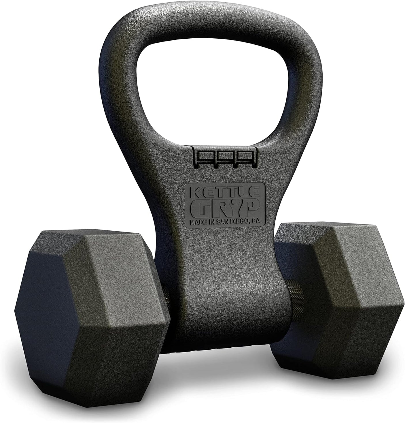 KETTLE GRYP - The Original - As Seen on SHARK TANK! Converts Your Dumbbells Into Kettlebells - Made in the USA - Dumbbell Grip Handle