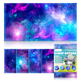 Magnetic Fluorescent Light Covers for Ceiling Lights - Astronomy Cover for Fluorescent & LED Fixture - Must Haves for Teacher Supplies - Classroom, Home, Office Decor - Shield Overhead Lighting