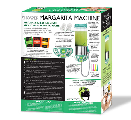 Seymour Butz Prank Gift Box Shower Margarita Machine - Perfect Gag Gift and Funny White Elephant Idea