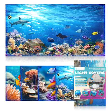 Magnetic Fluorescent Light Covers for Ceiling Lights - Astronomy Cover for Fluorescent & LED Fixture - Must Haves for Teacher Supplies - Classroom, Home, Office Decor - Shield Overhead Lighting