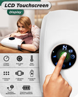Lunix LX3 Cordless Electric Hand Massager with Compression, 6 Levels Pressure Point Therapy Massager for Arthritis, Pain Relief, Carpal Tunnel and Finger Numbness, Shiatsu Massage Machine with Heat