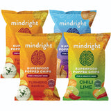 MINDRIGHT Superfood Vegan Nootropic Snack Popped Veggie Chips Variety Pack - Gluten Free Non-Gmo Grain Free - Brain Food Healthy Chips To Help Enhance Mood, Energy & Focus (4oz, 4 Pack)