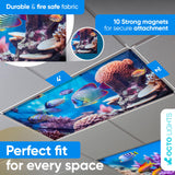 Magnetic Fluorescent Light Covers for Ceiling Lights - Astronomy Cover for Fluorescent & LED Fixture - Must Haves for Teacher Supplies - Classroom, Home, Office Decor - Shield Overhead Lighting