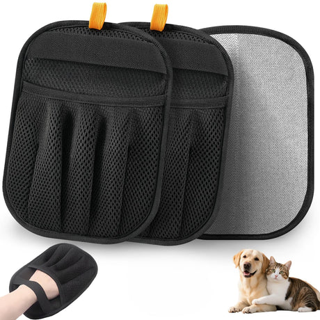 Pet Hair Removal Glove for Cats & Dogs, 2025 Newly Upgraded Five-Finger Electrostatic Pet Hair Gloves, Reusable Pet Hair Remover Tool for Clothing, Couch, Carpet, Car Seat