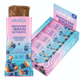 Mindright Superfood Vegan Protein Bar | Gluten Free, Non-Gmo, Low Sugar | Brain Food Snack to Enhance Mood, Energy, and Focus | Pack of 12 (Peanut Butter Cup)