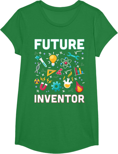 Future Inventor Exploration Invention Smart Creator Kids T-Shirt