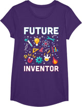 Future Inventor Exploration Invention Smart Creator Kids T-Shirt