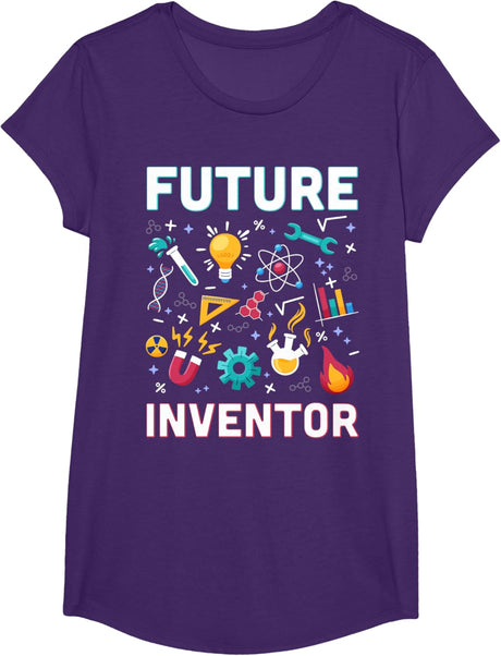 Future Inventor Exploration Invention Smart Creator Kids T-Shirt