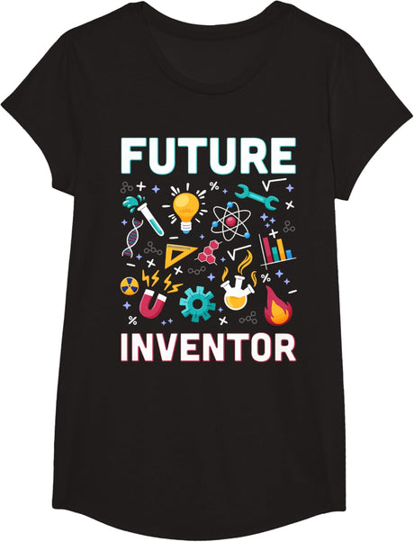 Future Inventor Exploration Invention Smart Creator Kids T-Shirt