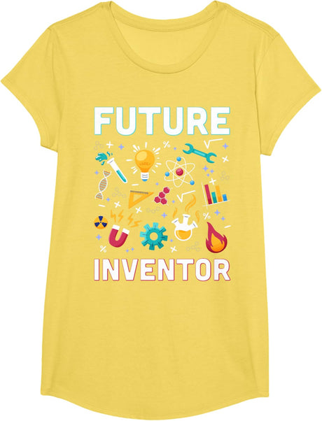 Future Inventor Exploration Invention Smart Creator Kids T-Shirt