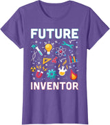 Future Inventor Exploration Invention Smart Creator Kids T-Shirt