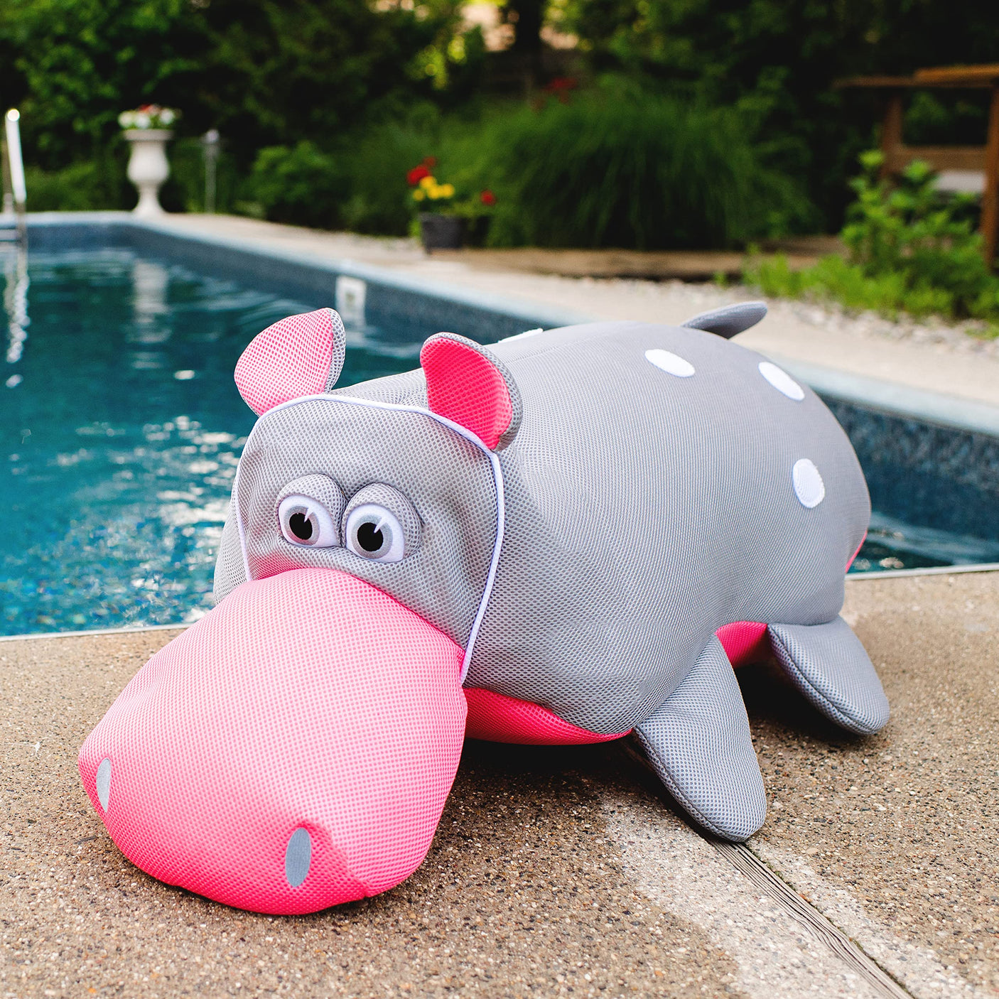 Big Joe Pool Petz Animal Pool Toy Float, Quick Draining Fabric