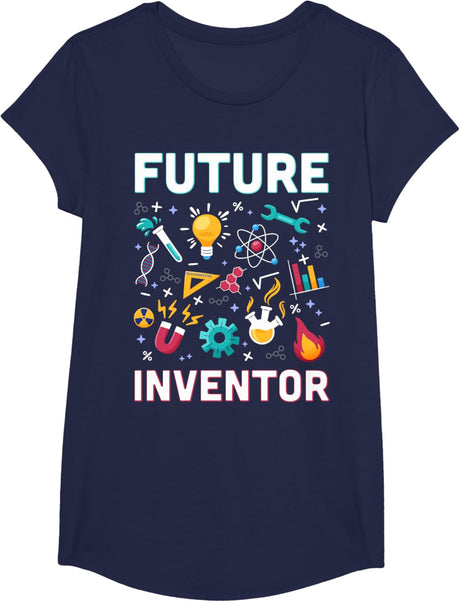 Future Inventor Exploration Invention Smart Creator Kids T-Shirt