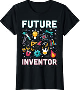 Future Inventor Exploration Invention Smart Creator Kids T-Shirt