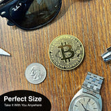 Collector's Edition Bitcoin Coin - Commemorative Cryptocurrency Collectible in Protective Acrylic Display Case - Perfect for Crypto Enthusiasts, Coin Collectors, and Gifts